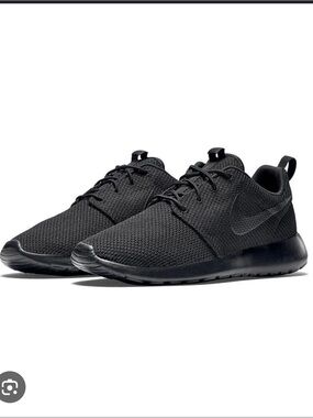 Nike Men’s All-Black Mesh Sneakers Roshe Run